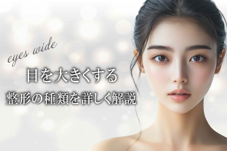 目を大きくする整形の種類を詳しく解説